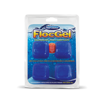 Floc Gel 4 Cubos Hidroazul 90g