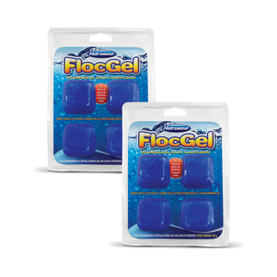 Kit 2 Floc Gel 4 Cubos Hidroazul 90g