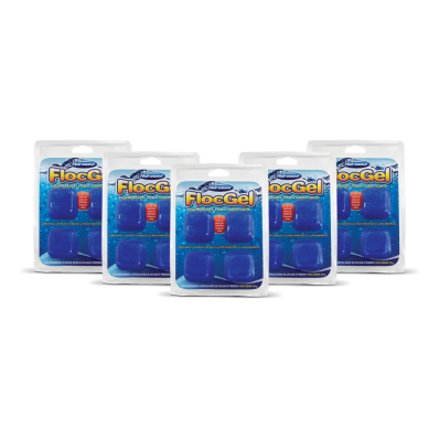 Kit 5 Floc Gel 4 Cubos Hidroazul 90g