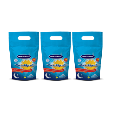 Kit 3 Weekend 4Kg Produto Para Piscinas Verdes - Hidroazul
