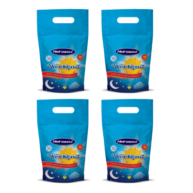 Kit 4 Weekend 4Kg Produto Para Piscinas Verdes - Hidroazul