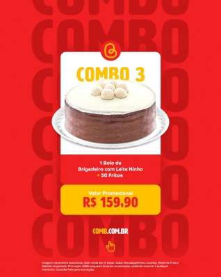 Combo 03 com 50 fritos 