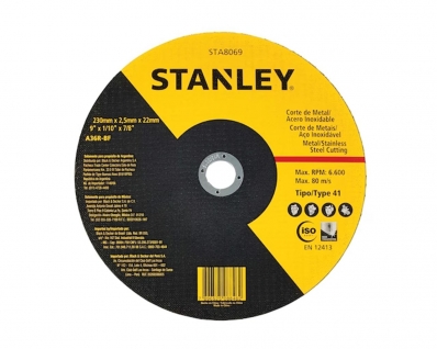 Disco Corte Inox Stanley 9"X1/16"X7/8"
