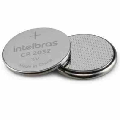 BATERIA 2032 INTELBRAS - CARTELA COM 5 UNIDADES