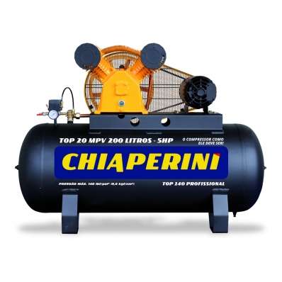 COMPRESSOR AR CHIAPERINI TOP 20 MPV APV 200 L C/ MOTOR TRIFA 220/380 V