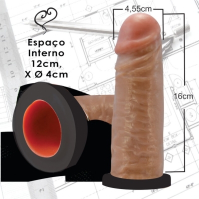 Capa Peniana com cinto 16x4,5cm Especial Penetração Maior Alongada N 151