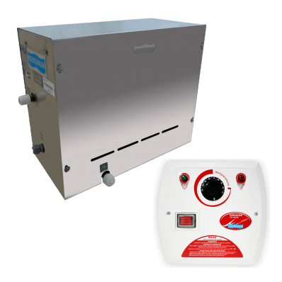 Sauna Gerador Vapor 12KW Steam Inox + Comando Analógico (B)