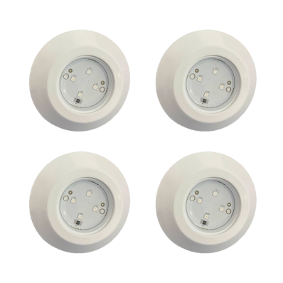 Kit 4 Luminária Led Para Piscinas RGB ABS 9w Até 12m² 