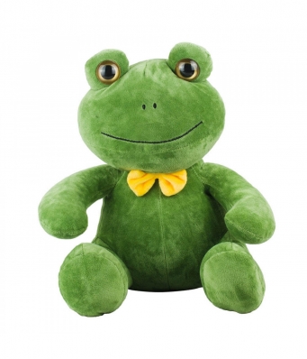Sapo Verde Sentado Gravata 22cm - Brinquedos de Pelúcia