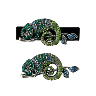 Kit Presilha + Broche Ímã Camaleão
