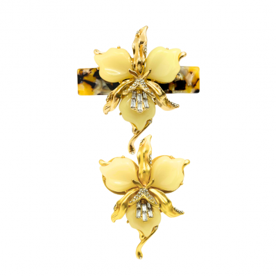 Kit Presilha + Broche Orchid