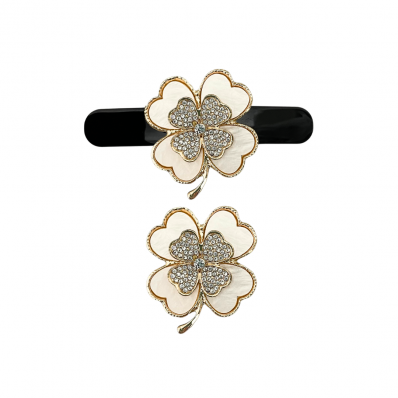 Kit Presilha + Broche Trevo