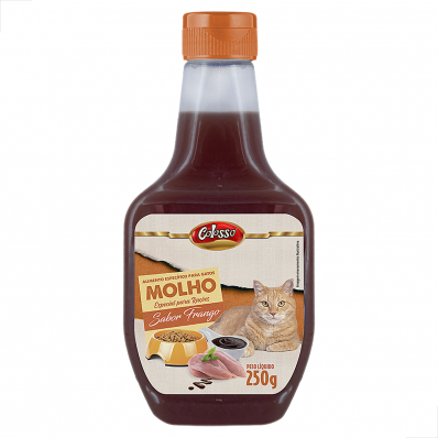 Molho Especial para Racoes Colosso Gatos Sabor Frango 250g