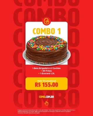Combo 01 com 50 fritos 