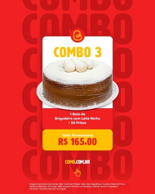 Combo 03 com 50 fritos 