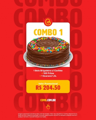 Combo 1 com 100 fritos 