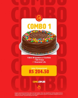 Combo 1- 100 Salgados