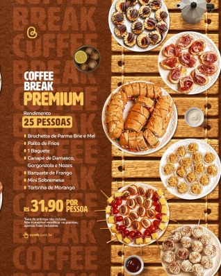 Coffee Break Sofisticado para 25 pessoas