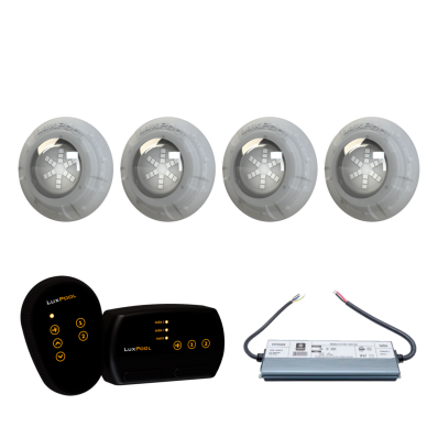 Módulo 2 Saídas + Fonte Blindada 3A 36W + 04 Refletor RGB 9W
