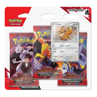 POKEMON EV10 RIVAIS PREDESTINADOS TRIPLO PACK EEVEE