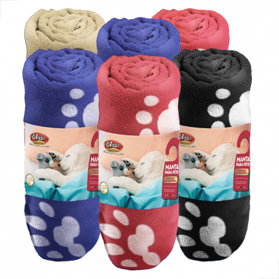 KIT 6 UN Manta Coberta p/ Caes e Gatos Colosso