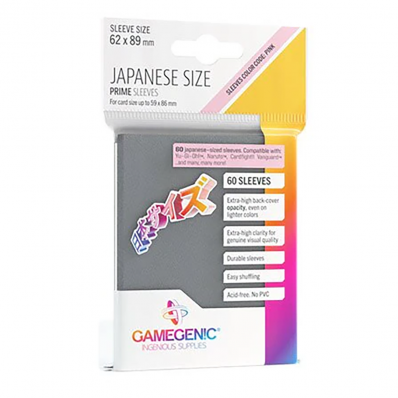 SLEEVES GAMEGENIC PRIME JAPONESE CINZA ESCURO