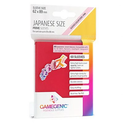 SLEEVES GAMEGENIC PRIME JAPONESE VERMELHO