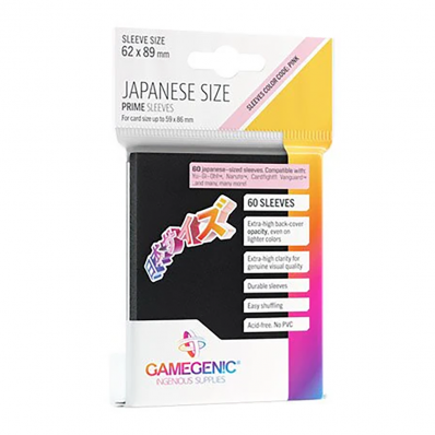 SLEEVES GAMEGENIC PRIME JAPONESE PRETO