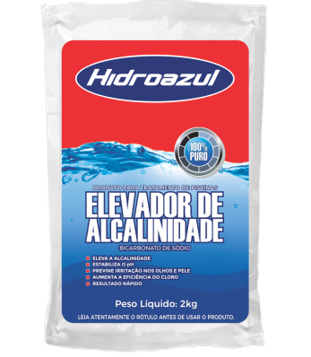 Elevador de Alcalinidade para Piscinas 2kg Hidroazul