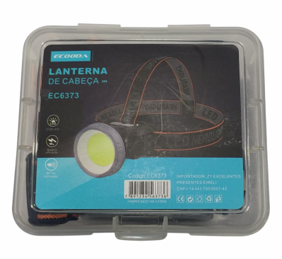 LANTERNA RECARREGÁVEL DE CABEÇA LED REDONDO ECOODA EC6373 B-MAX