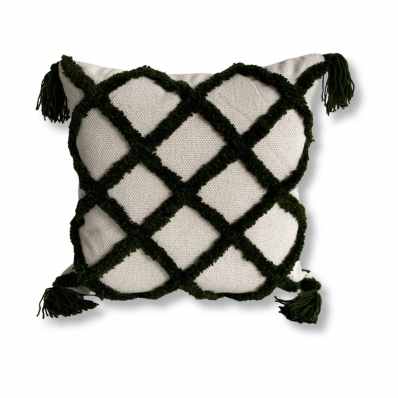 Capa de almofada Bordada Fiorela - 45x45cm - 100% Algodão