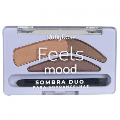 Ruby Rose Feels Mood Cor 01 - Sombra Duo Sobrancelhas 1,8g