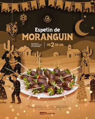 Mini Espetinho de Morango