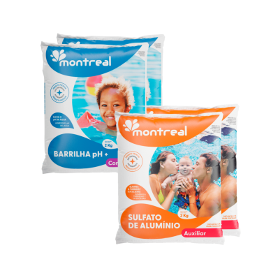 Kit 2 Sulfato de Alumínio 2kg 2 pH Mais 2kg Montreal