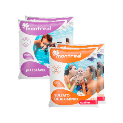 Kit 2 Sulfato de Alumínio 2kg 2 pH Certo 2kg Montreal