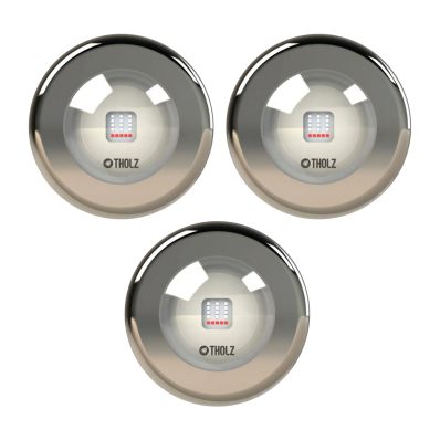 KIT 3 Refletor LED RGB 10W - Tholz Linha Premium