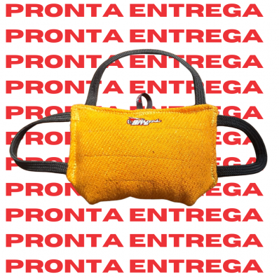 TRAVESSEIRO DE MORDIDA FILHOTE AMARELO (PRONTA ENTREGA)