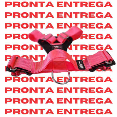PEITORAL PARA PROTEÇÃO - MODELO PREDATOR K9 PRONTA ROSA (PRONTA ENTREGA)