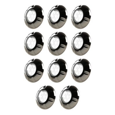 Kit 11 Refletor Inox Led RGB 9W Piscina Luxpool Com Cabo 10M