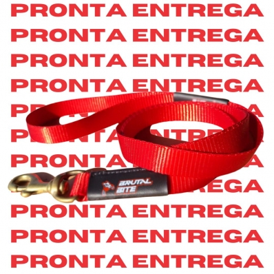 GUIA POLiESTER 1,50 M 20 MM CONDUÇÃO EDIÇÃO ESPECIAL (PRONTA ENTREGA) VERMELHO