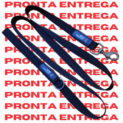 GUIA POLIPROPILENO 1,50 M X 25MM MOSQUETÃO LATÃO (ARGOLA EXTRA INOX) PRONTA ENTREGA