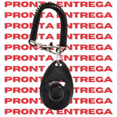 CLICKER COM PULSEIRA ELÁSTICA (PRONTA ENTREGA)