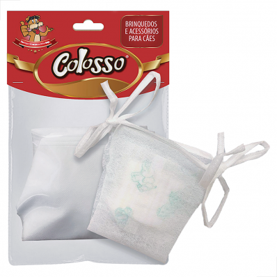 Calcinha para Pets Colosso Descartável em TNT com Absorvente 5 Unidades Tam G