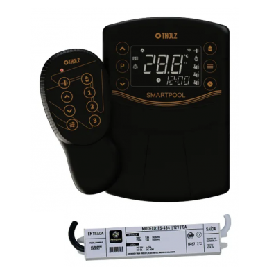 Controlador Smart Pool Mtz1462 Wifi Rgb 200w Tholz Fonte 60w
