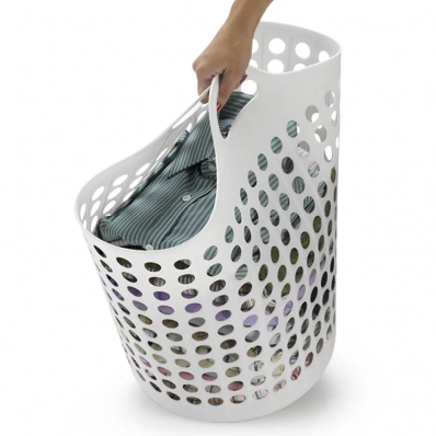 Cesto Multiuso Flexível 44 Litros Branco 