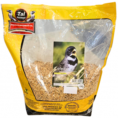 MISTURA COLEIRO TOP 1 COM PERILA PREMIUM TAL PÁSSAROS - 4 Kg