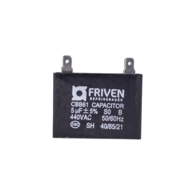 CAPACITOR 5UF 440V CBB61 QUADRADO FRIVEN 