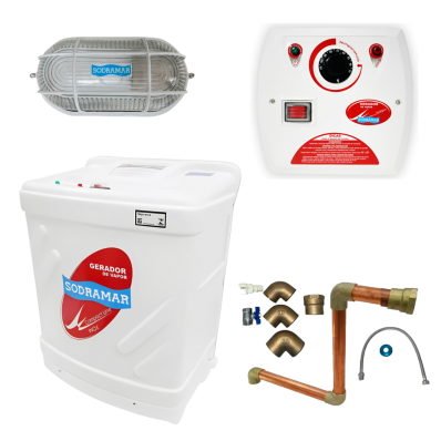 Sauna Trifásico 15KW c/Analógico Instalação Cobre Luminária