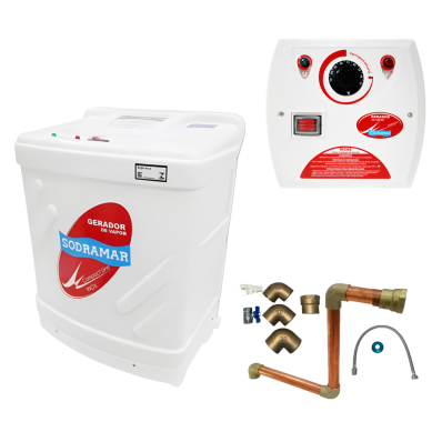 Sauna 15KW Trifásico Quadro Analógico Kit Instalação Cobre