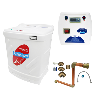 Sauna 12kw CL Bifásica com Quadro Digital e Instalação Cobre